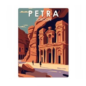 Petra Jordan Souvenir Magnet